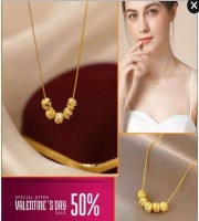 Five Blessings Necklace Woman Love Transfer Gold Plated Moisture Luxury Jewellery New